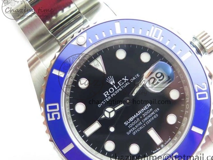 MiroTime 0319 Submariner 41mm 126619 LB Blue Ceramic EWF Black Dial on SS Bracelet A Effortless 2766